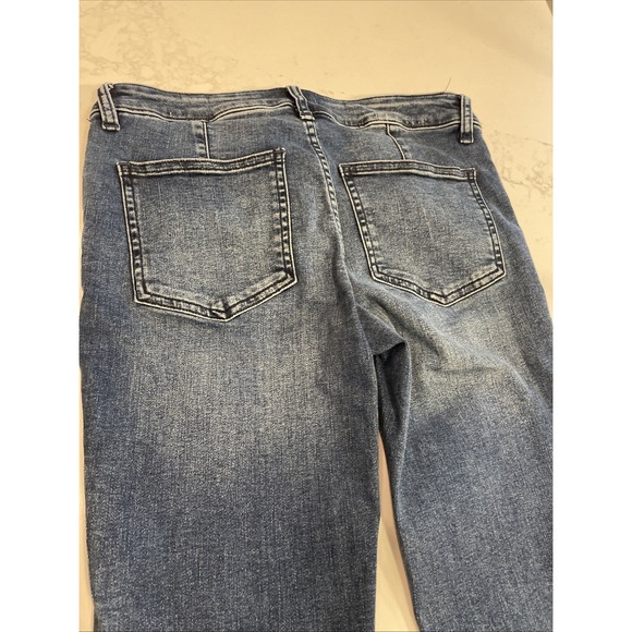 Free People We The Free Moto Jet Zip Skinny Baltic Crop Ankle Jeans Size 28 - Picture 7 of 9